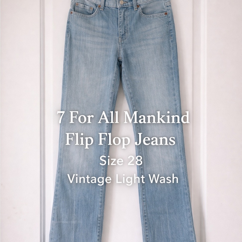 7 For All Mankind Relaxed Fit Lightwash and Bootcut Jeans